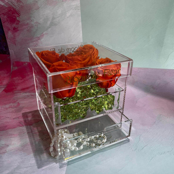 Infinity N°.5 with Drawer - Forever Roses - Orange