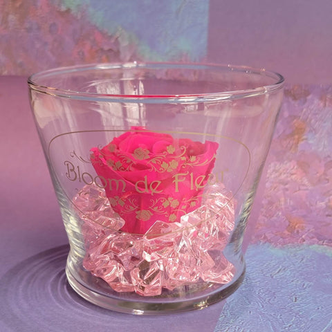 Single Rose - Forever Raspberry Pink