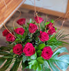 Vase - Dozen Red Roses