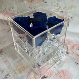 Infinity N°.5 with Drawer - Forever Roses - Elecrtic Blue