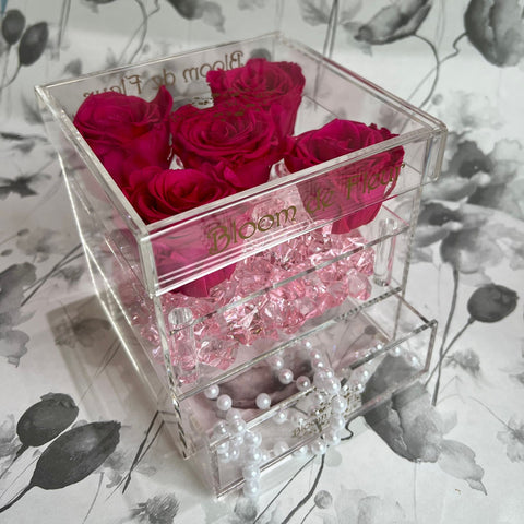 Infinity N°.5 with Drawer - Forever Roses - Raspberry Pink