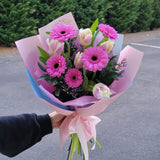 Bouquet - Tulips with gerbera