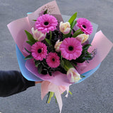 Bouquet - Tulips with gerbera