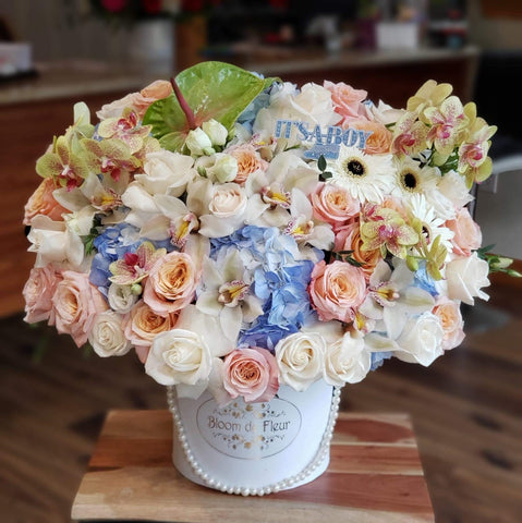 Luxury White -  Baby Boy Welcome - Bloom de Fleur